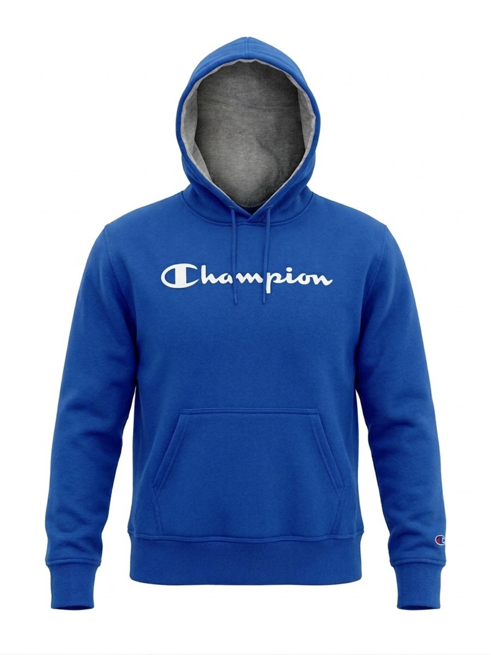 Champion Authentic Athleticwear Powerblend Pullover Hoodie Fleece Script Logo